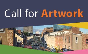 Image of downtown St. John's with text "Call for Artwork" 