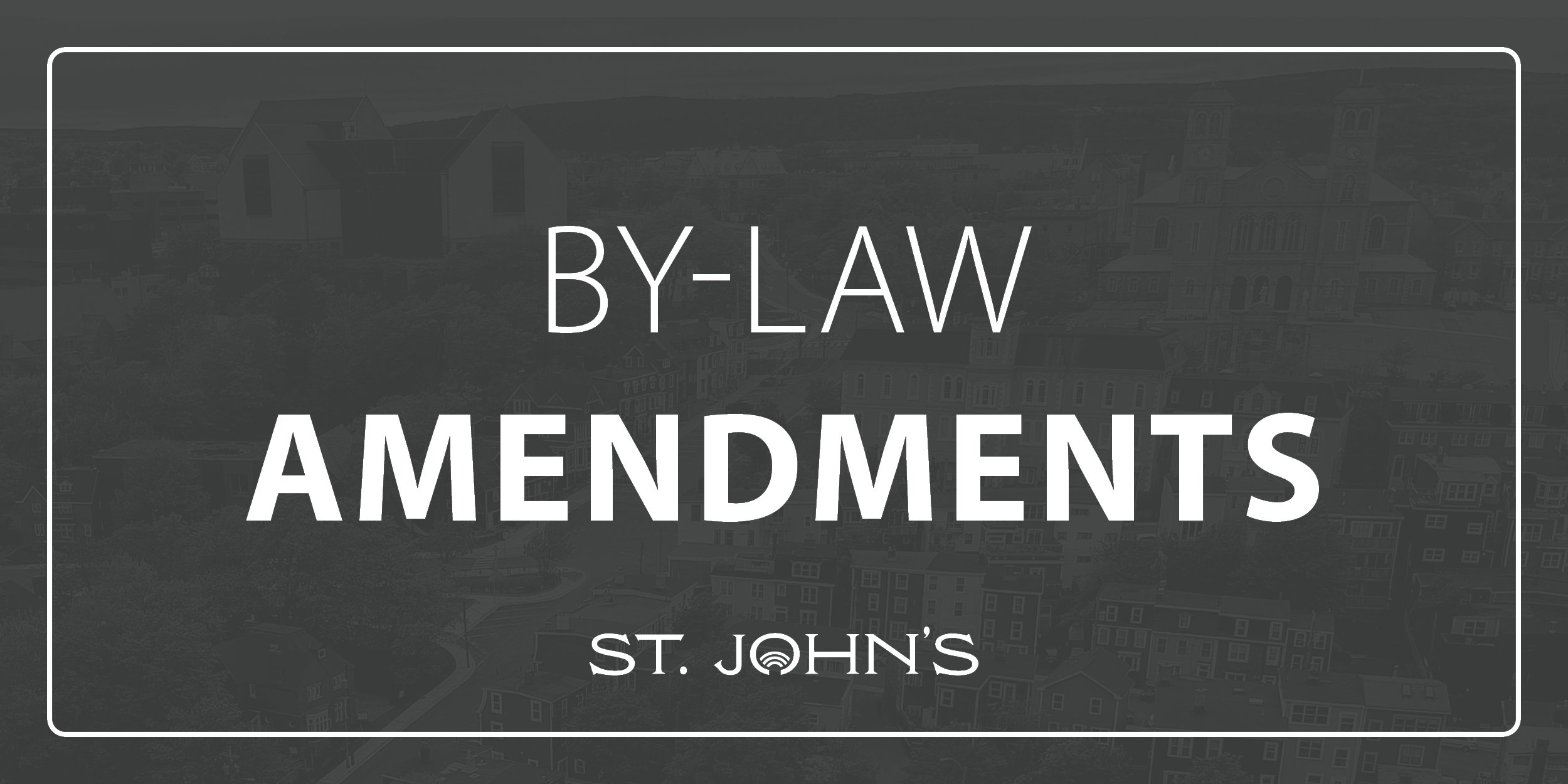 Grey background with text that says By Law Amendments