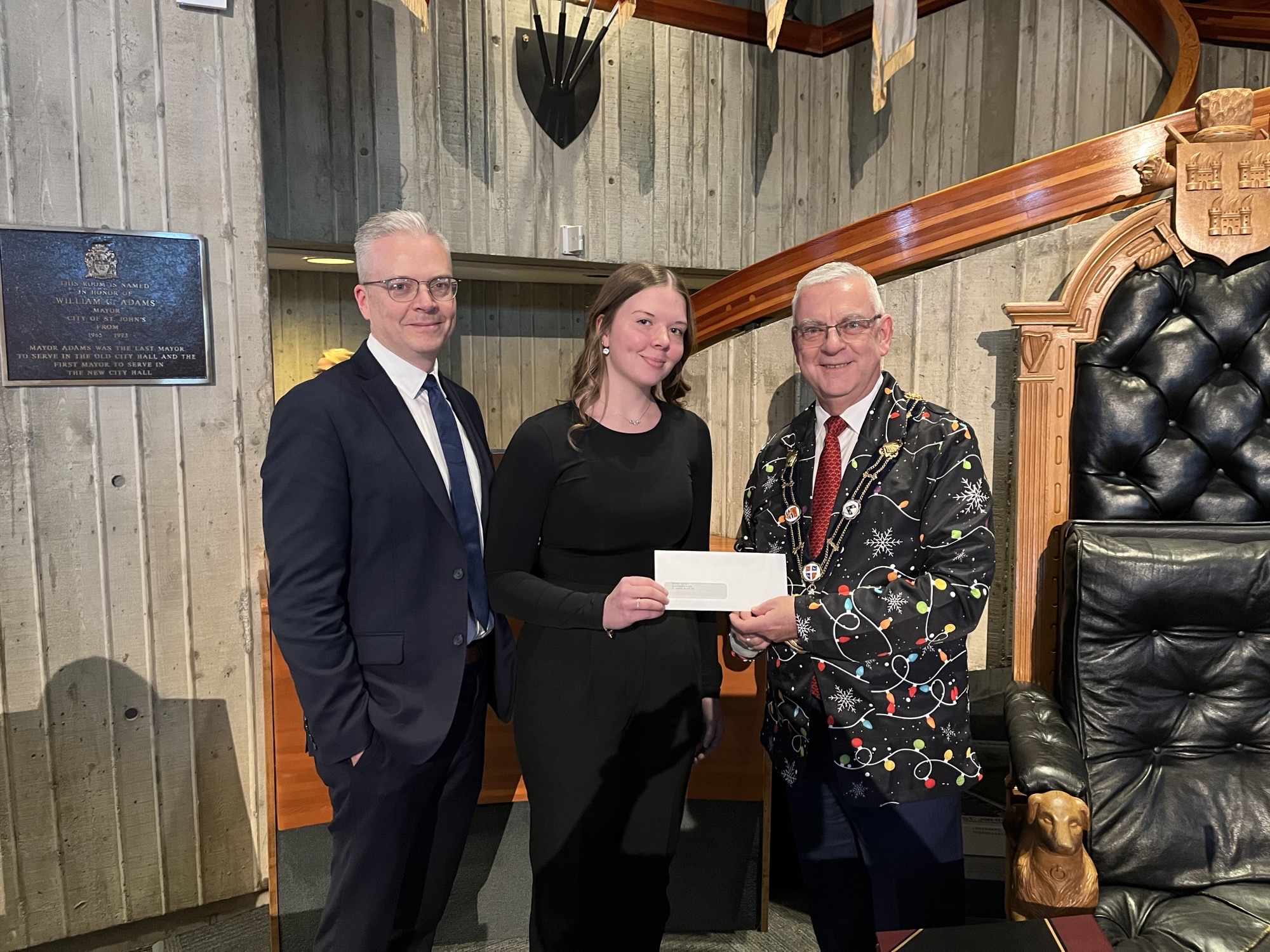 Mayor Danny Breen, Rachel Coffey and Derek Coffey