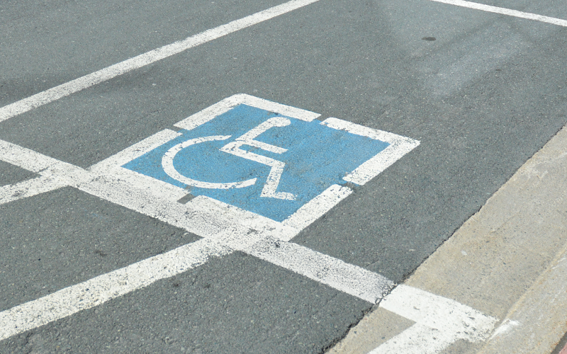 Image of an accessible parking space