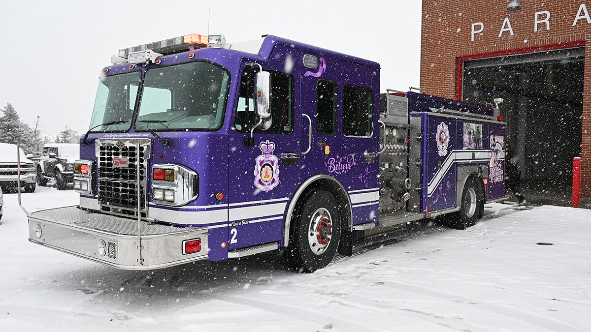 Lavender fire truck 