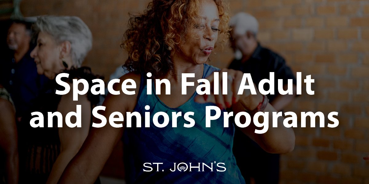 Person being active with text that says Space in Fall Adult and Seniors Programs