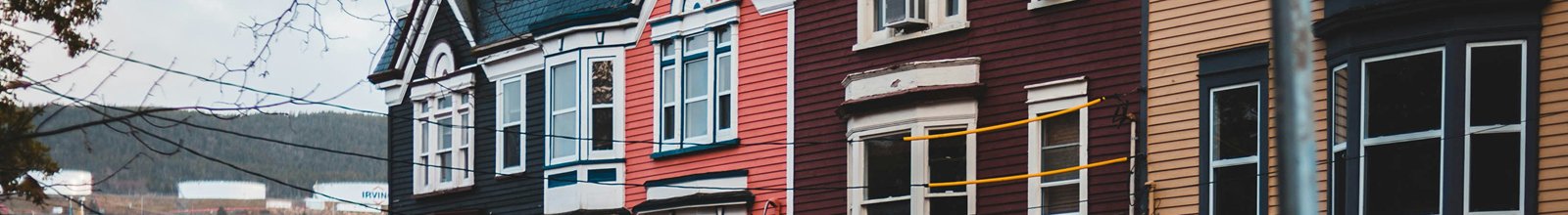 row of houses in St. John's