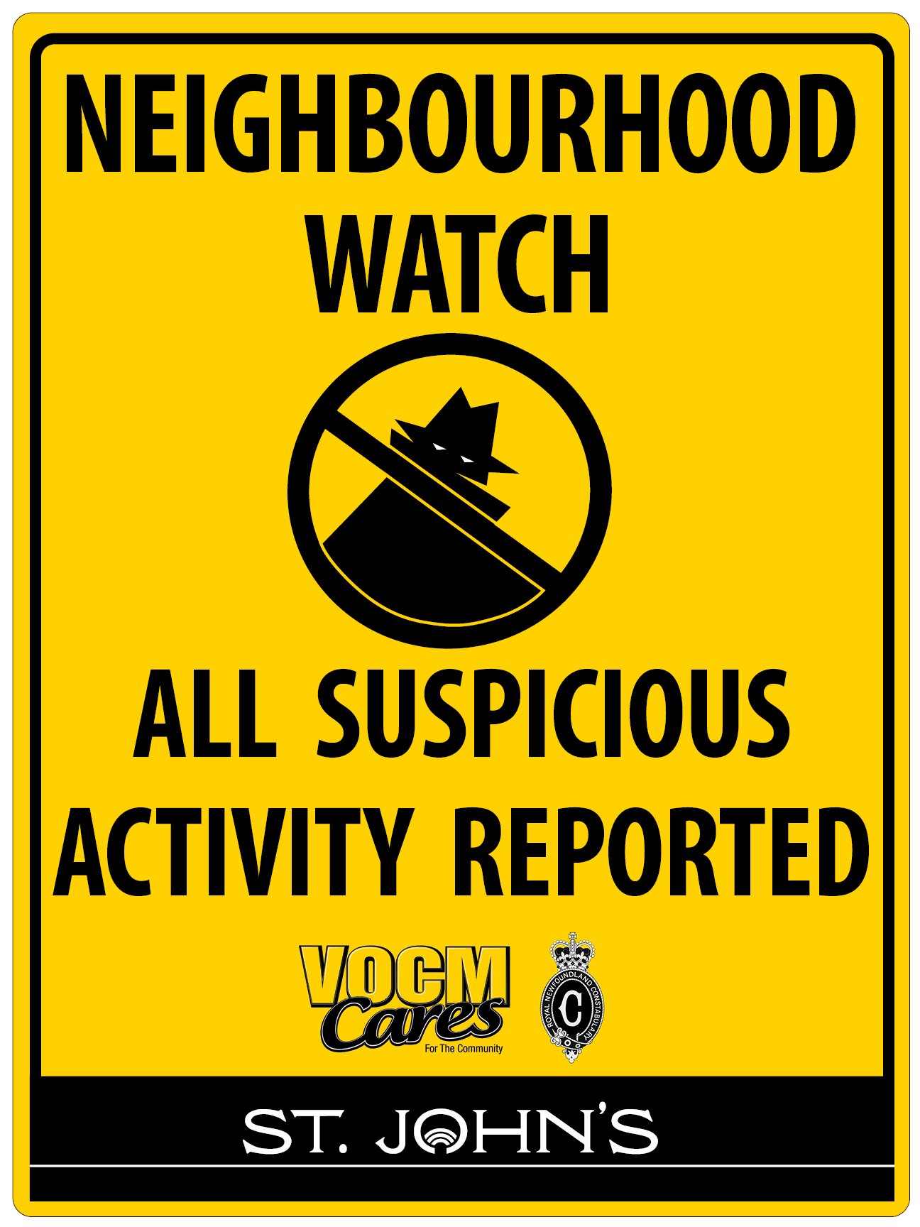 Warning Neighborhood Watch Area Sign – Signs by SalaGraphics