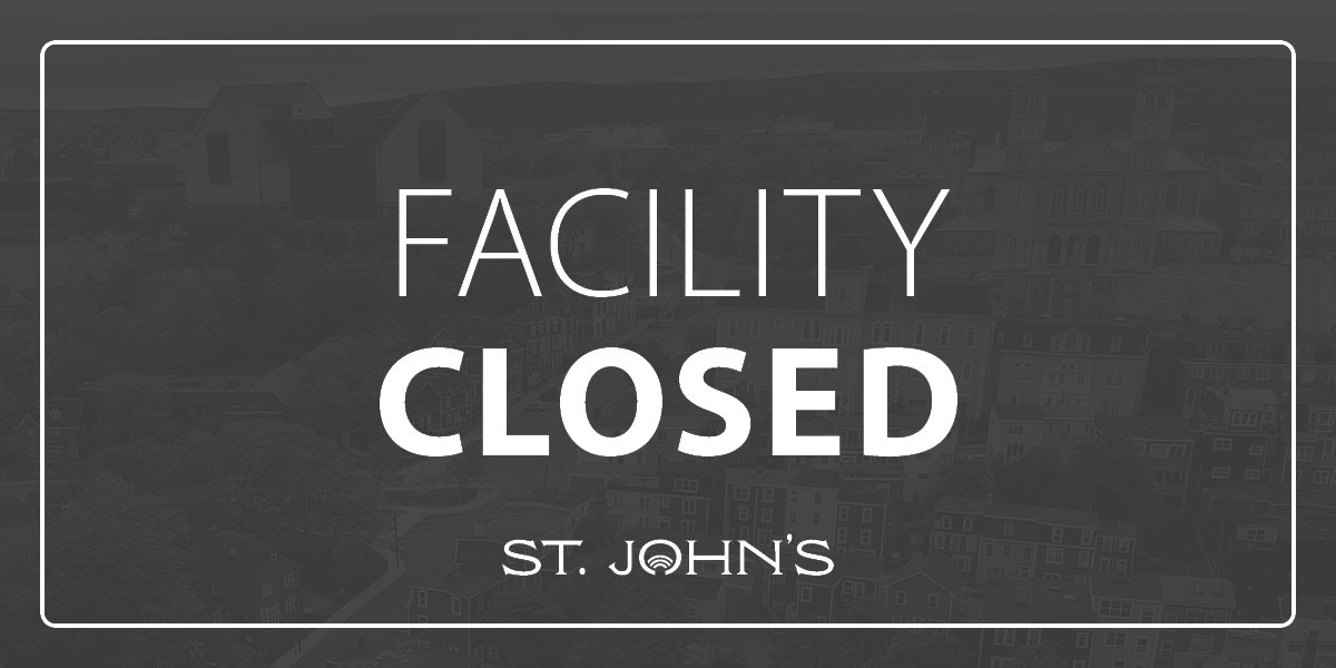 Grey graphic that says "Facility Closed"