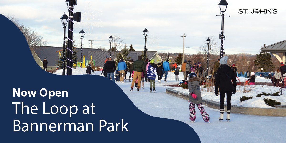 people skating at the Loop in Bannerman Park. 