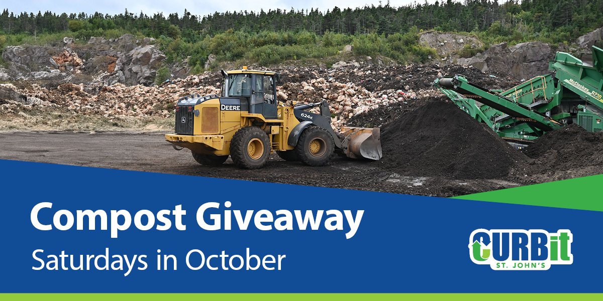 heavy equipment scooping compost at the Robin Hood Bay facility. 