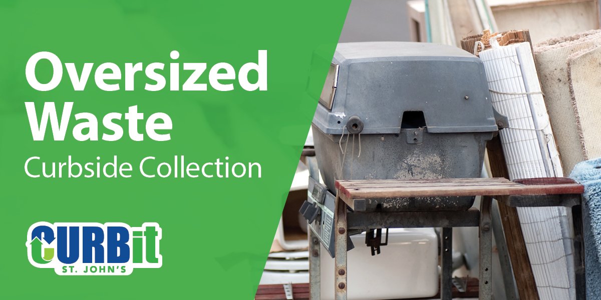 Items placed at the curb for oversized waste collection. 