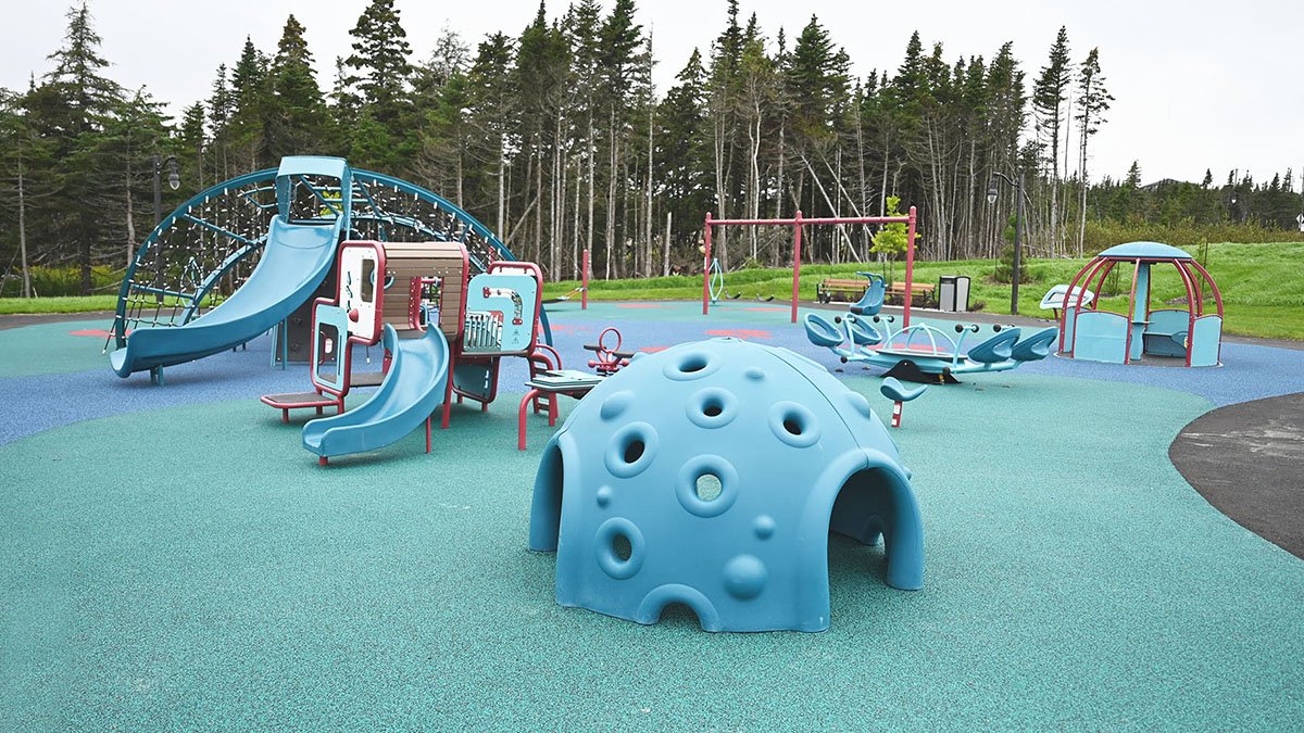equipment at the Galway Village Green Playground