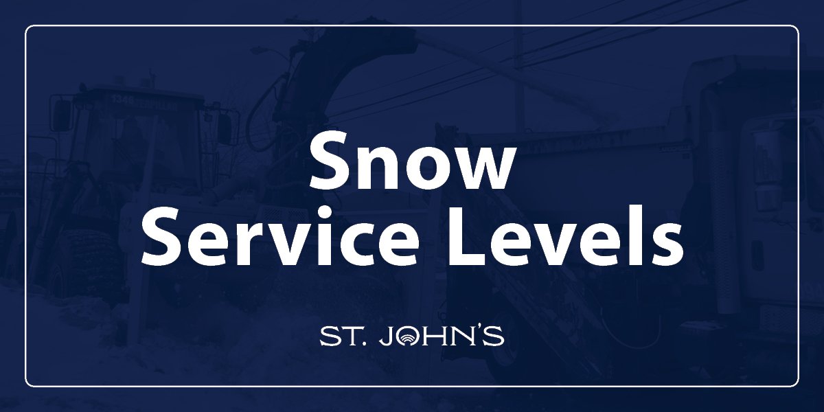 dark blue background with white text that says snow service levels. 